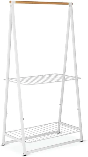 Miniatura 11 de Brabantia - Perchero Linn - Multifuncional - Ahorro de espacio - Estantes ajustables - Colgador de armario - Tendedero - Independiente - Estable