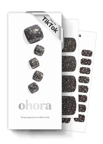 Miniatura 7 de ohora Tiras de uñas de gel semicuradas (N Snatched), azul, estampadas, funcionan con cualquier lámpara UV/LED, calidad de salón, larga duración, N
