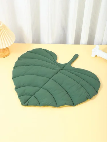 Miniatura 2 de Almohadilla de colchón de doble cara con forma de hoja para gato, nido de gato, perro, cálida y cómoda, accesorios para interiores (hojas de corazón)