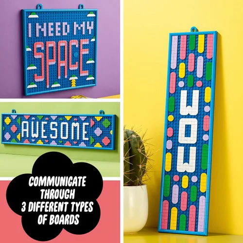 Miniatura 6 de LEGO DOTS - Tablero de mensajes grande 41952 Kit de decoración de manualidades; un lienzo personalizable diseñado para niños de 8 años en adelante