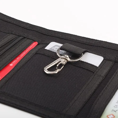 Miniatura 7 de NITORT Carteras deportivas de lona al aire libre para niños, bonita cartera con cremallera para niños, bolsillo frontal con adhesivo mágico