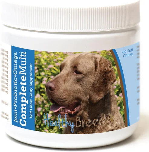 Miniatura 402 de Healthy Breeds Pug todo en uno multivitamínico suave masticable 60
