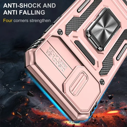 Miniatura 99 de Funda para iPhone 13 Pro con funda para cámara, con soporte de anillo para soporte, con función de montaje magnético para automóvil, para iPhone 13