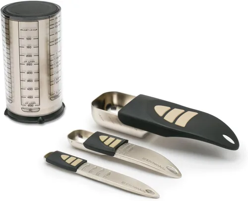Miniatura 3 de KitchenArt Baker's Pro Adjust-A-Measure Set, 4 Piezas, Satén