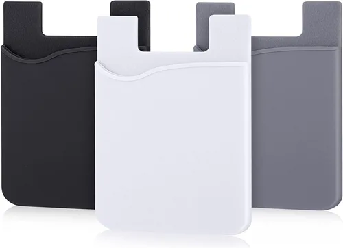 AgentWhiteUSA Billetera para teléfono celular, con funda adherente, para tarjetas de crédito, de negocios y de identificación, apta para casi todos