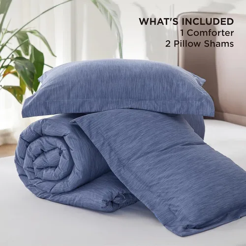 Miniatura 387 de Bedsure Juego de edredón Twin/Twin XL, ropa de cama suave beige para todas las estaciones, juego de cama teñido catiónico, 2 piezas, 1 edredón