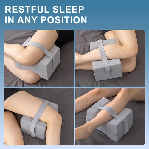 Miniatura 5 de UJPFEO Almohada de rodilla para dormir de lado, almohadas de piernas para alivio de rodillas, ciática, caderas, articulaciones entre las piernas