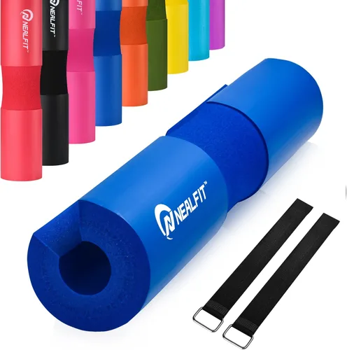 Miniatura 15 de NEALFIT Almohadilla para Barra de Pesos para Sentadillas—Almohadilla para Barra de Pesos—Ideal para Levantamiento de Pesas, Estocadas y Empujes