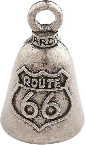 Miniatura 58 de Guardian Bell Good Luck Bell w/Keyring & Black Velvet Bag Motorcycle Bell Lead-Free Pewter Made in USA Phoenix Biker