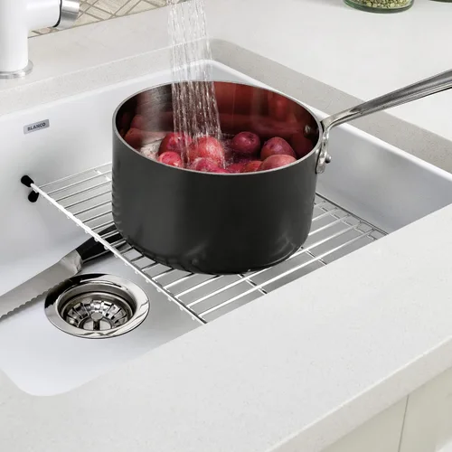 Miniatura 6 de BLANCO Precis - Rejilla flotante de acero inoxidable para fregadero