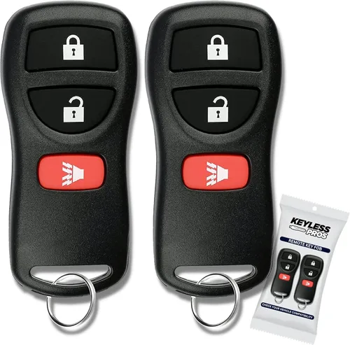 Miniatura 10 de Llavero remoto de entrada sin llave de repuesto de 3 botones, compatible con Nissan Armada Pathfinder Frontier Murano Titan Quest Xterra Sentra 3-BTN