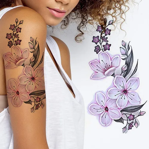 Miniatura 10 de 24 tatuajes temporales 3D de mariposa realistas monarca rojo, azul, amarillo, mariposas grandes para adultos, adolescentes, mujeres, niñas, niños