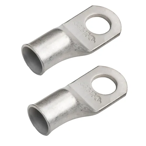 Miniatura 185 de SELTERM 5 piezas terminales de cable de cobre estañado 1/0 AWG perno de 1/2", extremos de cable de batería, terminales de anillo, conectores