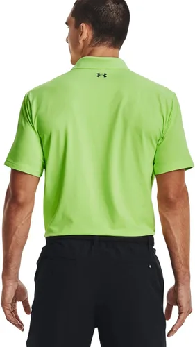 Miniatura 2 de Under Armour Polo para hombre Nylon y Mezcla de Elastano (as1, Alpha, L, Regular, Quirky LimePitch Grey 752), Lima