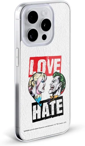 Miniatura 2 de Head Case Designs Funda de gel suave con licencia oficial de Batman DC Comics Love Hate Joker Harley Quinn Graphics [protección de grado militar]