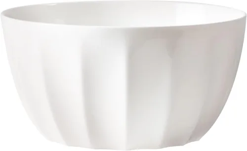 Miniatura 8 de Everyday White by Fitz and Floyd Nevaeh - Juego de vajilla acanalada de 16 piezas, servicio para 4 personas