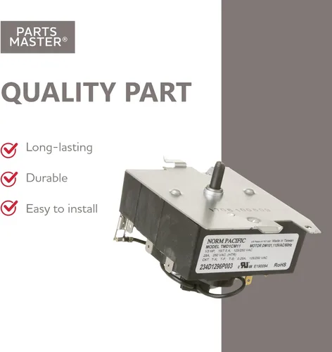 Miniatura 3 de Reemplazo Parts Master para temporizador de secadora GE/Hotpoint - WE04X20415, PS9491767, AP5805477 - Temporizador de secadora de electrodomésticos