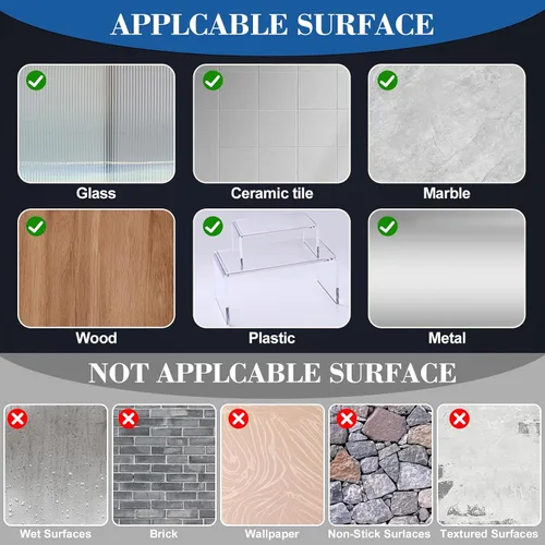 Miniatura 7 de 300 puntos adhesivos transparentes de doble cara – Puntos adhesivos fuertes y sin rastros para póster, fotos, oficina y hogar, decoraciones