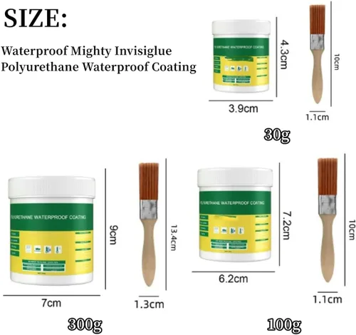 Miniatura 7 de Innovador sellador Mighty Paste, revestimiento impermeable, agente antifugas, revestimiento impermeable de poliuretano, pegado súper fuerte, 200g