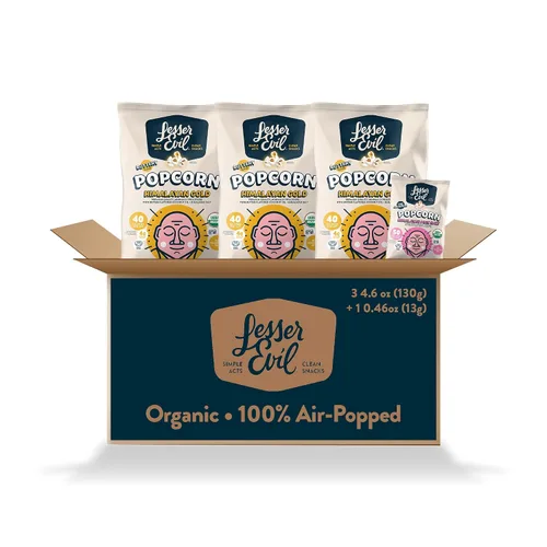 Miniatura 32 de LesserEvil Palomitas de maíz orgánicas "Avocado-licious", exclusivo de Amazon, calidad premium, mínimamente procesado, sin aceite vegetal, 4.6