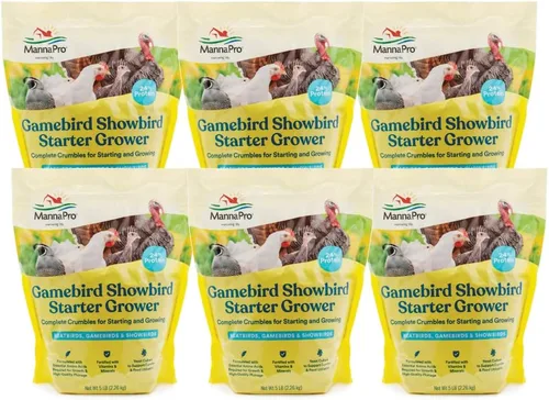 Miniatura 12 de Manna Pro Gamebird & Showbird Crumbles – Alimento prémium para aves de corral para pollos, patos, aves de caza, pavos y bantams – Fortificado