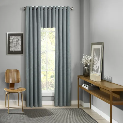 Miniatura 4 de ECLIPSE Cortinas opacas para dormitorio, 52 x 95 pulgadas, aislamiento térmico, panel individual con ojales, tratamiento de ventana, sala de estar