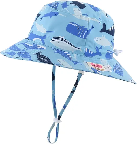 Miniatura 24 de Home Prefer - Sombrero para sol para niños con UPF50 + Safari, transpirable, sombrero de verano, para juego. Tiburón