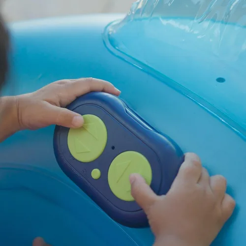 Miniatura 5 de PoolCandy Flotador motorizado para piscina para bebés con control remoto Barco inflable seguro para niños pequeños Edades 1 a 4 Protector