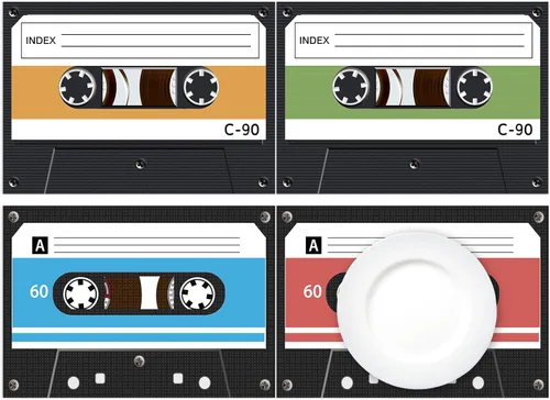 Miniatura 8 de Manteles individuales de papel desechables para fiestas de los años 50, paquete de 50, 16 x 11 pulgadas, Rock and Roll de los años 50, 70, 80, 90
