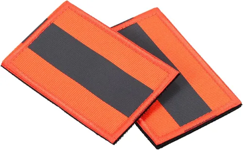 Miniatura 4 de PATIKIL Parche reflectante de 2 x 3 pulgadas, 4 piezas de cierre de gancho y bucle de seguridad para deportistas nocturnos, trabajadores, Negro