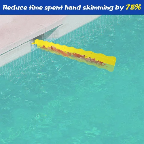 Miniatura 4 de Skimmer para superficie de piscina, desnatador de desechos de plástico, manos libres, funciona con la mayoría de los sistemas de skimmer en piscinas