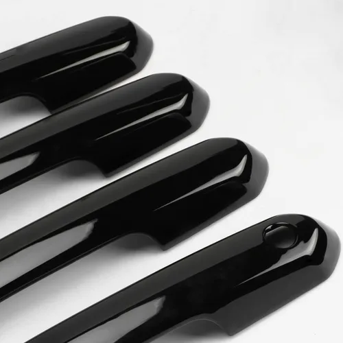 Miniatura 5 de Cubierta exterior para manija de puerta compatible con Toyota Rav4 2019-2022 2023 2024 2025 Accesorios para Highlander 2024 2023 2022-2020 Negro