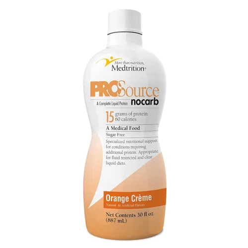 Miniatura 11 de Péptidos de colágeno líquido tipo I, III, 0.53 oz de proteína por onza. Prosource NoCarb Berry Punch Bottle Medtrition