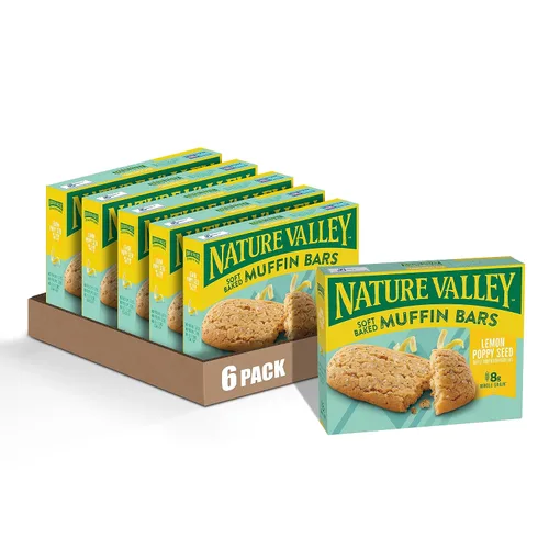 Miniatura 15 de Nature Valley Barras de magdalenas horneadas suaves, chispas de chocolate, barras de aperitivos, 10 barras, 12.4 onzas
