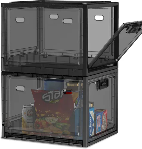 Miniatura 12 de Caja de bloqueo para medicamentos seguros, caja de almacenamiento con cerradura de 10 litros para refrigerador/aperitivos alimentos, cajas
