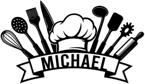 Miniatura 10 de Letrero de metal personalizado para chef de cocina, pared, valla, despensa, cocina, comedor, decoración del hogar, regalo para mamá, papá, hijo, 4