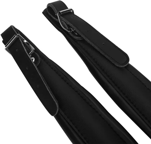 Miniatura 2 de Vbestlife Adult Accordion Straps, Adjustable Pu Leather Accordion Shoulder Straps Set Comfortable Accordion Belt (Black) Accordion Extra Large