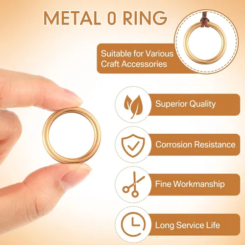 Miniatura 2 de Chalyna 11 piezas de anillos de oro de metal dorado para exhibición de figuras de juego de atrapasueños con bolsas de organza con cordón