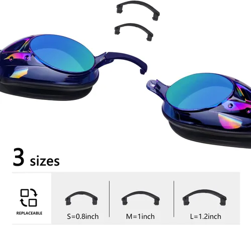 Miniatura 2 de Gafas de natación, antiniebla, protección UV, espejadas y transparentes