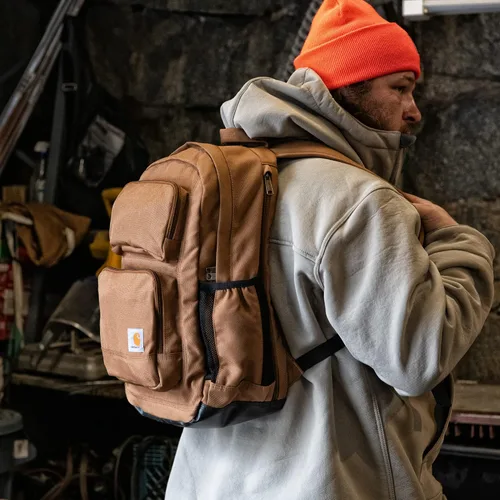 Miniatura 6 de Carhartt Mochila de 28 L con doble compartimento, paquete duradero con funda para laptop de 16 pulgadas y base resistente a la abrasión Duravax