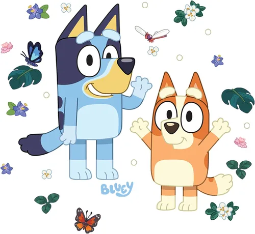 Miniatura 8 de RoomMates Bluey Adhesivo para pared, pegar y pelar, gigante, RMK5458GM