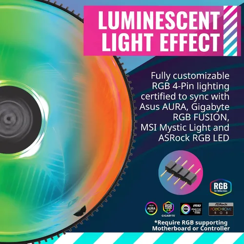 Miniatura 3 de Cooler Master i71C RGB para el enfriador de aire Intel CPU, aletas de aluminio negro anodizado