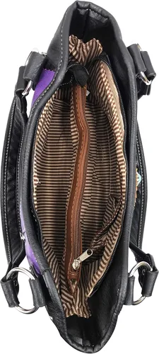 Miniatura 4 de Zelris Western Mustang - Bolso de mano con bordado de caballo turquesa