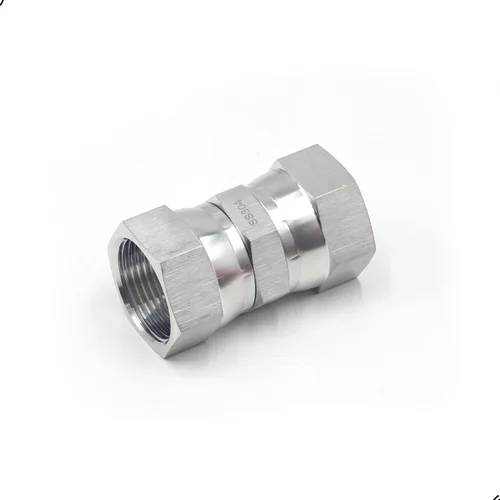 HFS(R) 1" Female JIC Swivel x 1" Female JIC Swivel Nut Union Stainless Steel 304