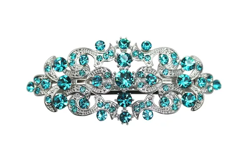 Miniatura 19 de Faship Precioso pasador floral de cristal AB Rhinestone