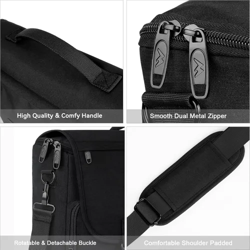 Miniatura 4 de MATEIN Bolsa tipo mensajero para hombres, mochila escolar para adolescentes, ligera de 17.3 pulgadas, maletín para laptop grande, bolsa cruzada