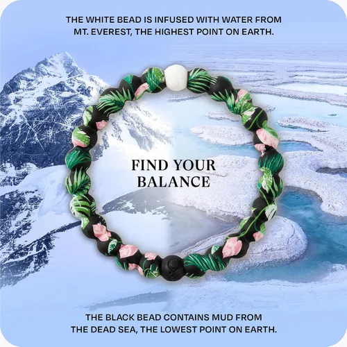 Miniatura 3 de Lokai Pulseras hawaianas de cuentas de silicona para mujeres y hombres, la colección Surf Ohana Beach Jewelry Pulsera de cuentas de moda