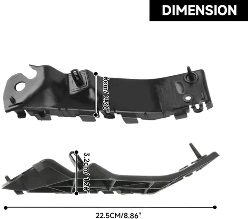 Miniatura 7 de 1 par de soporte de parachoques delantero izquierdo y derecho compatible con Ford Explorer 2011-2015 para Ford Police Interceptor Utility 2013-2015