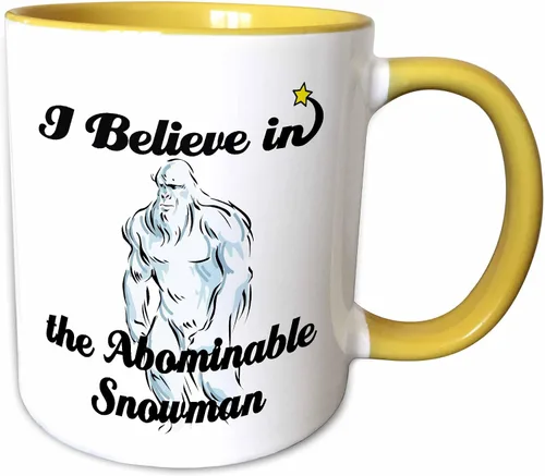 Miniatura 11 de dooni Designs Creo en diseños – Creo en Abominable Snowman – Tazas, Negro/Blanco