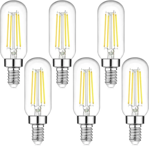 Miniatura 11 de Bombillas LED E12 Edison equivalente a 15 W, candelabro equivalente a 15 W, regulable, 2200 K, ámbar cálido, bombillas LED ámbar T6 ámbar 2 W 150 lm